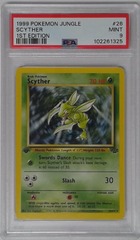 V1615: 1999: Scyther: 26/64: Jungle: PSA: 9: MINT: 102261325